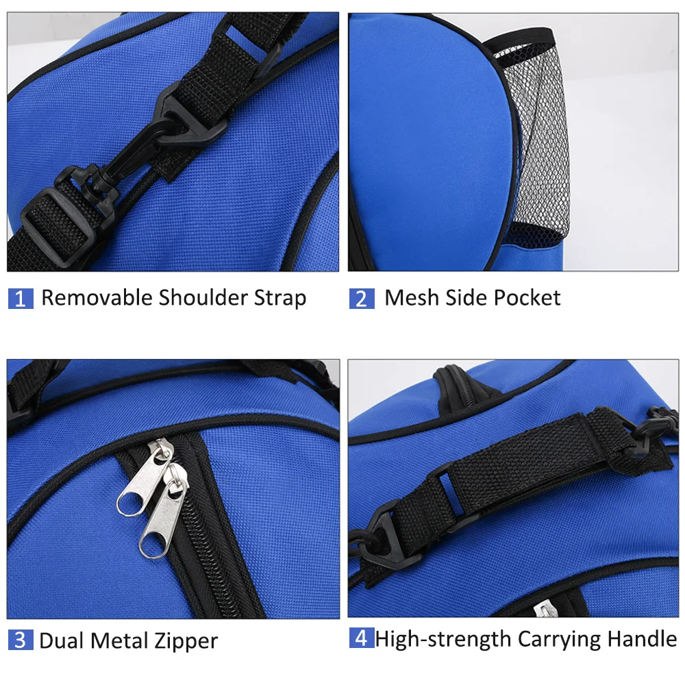 

Size 7 Basketball Sports Ball for Soccer Ball Football Volleyball Carrying Bag Travel Bag with Water Bottle Holder Pockets