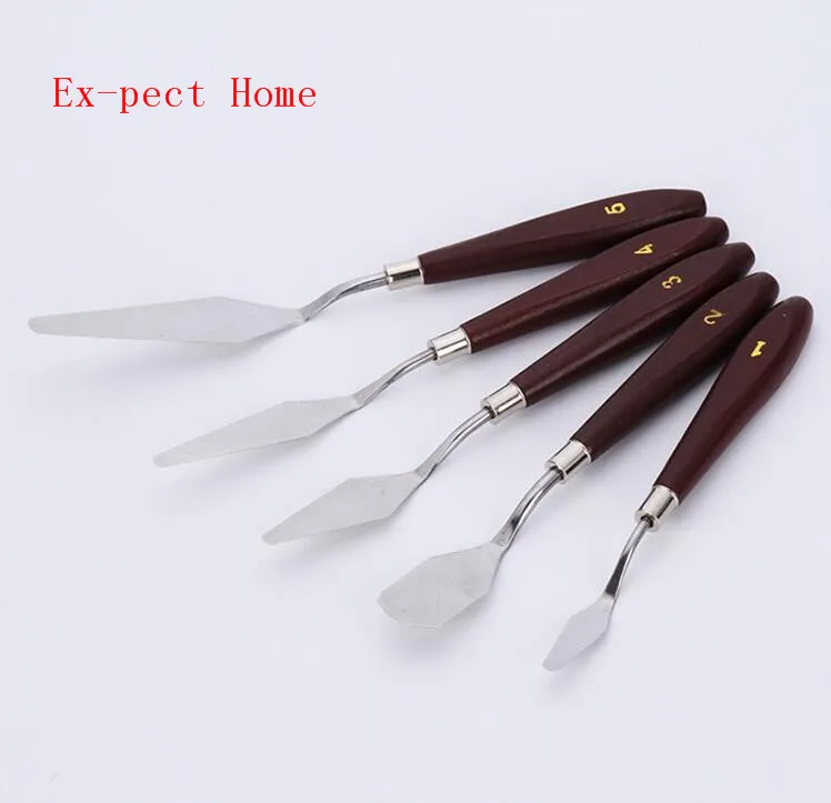 100 набор палеток нож краска ing лопатка скребок из нержавеющей стали деревянные