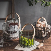 egg holder chicken wire egg basket vegetable fruit basket hen oraments decoration kitchen organizer storage bowl container