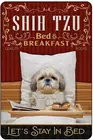 Металлические жестяные знаки Shih Tzu, украшение для спальни, ванной, гостиной, украшение для влюбленных собак, домашний настенный художественный Декор 8X12 дюймов