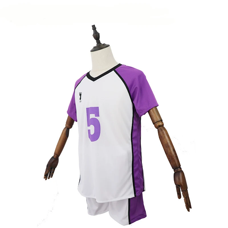 Аниме Haikyuu Cosplay костюм Джерси Shiratorizawa Академии униформы летом Tendo Сатори