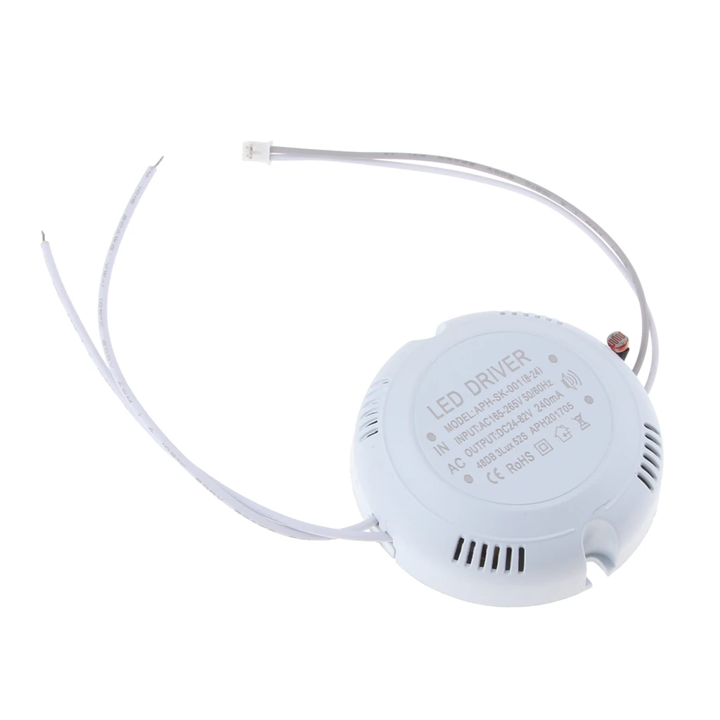 Светодиодный свет Питание драйвер 8-24 Вт DC 24 V-82 в 240mA AC 165-265V 50/60Hz