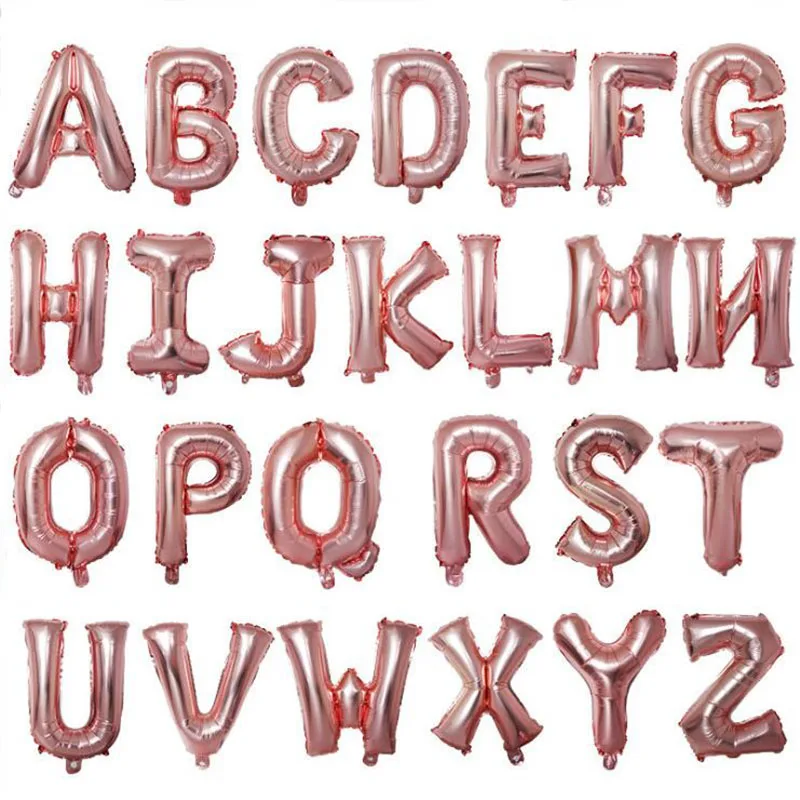 Воздушные шары на день рождения воздушные буквы альфабе фольгированные