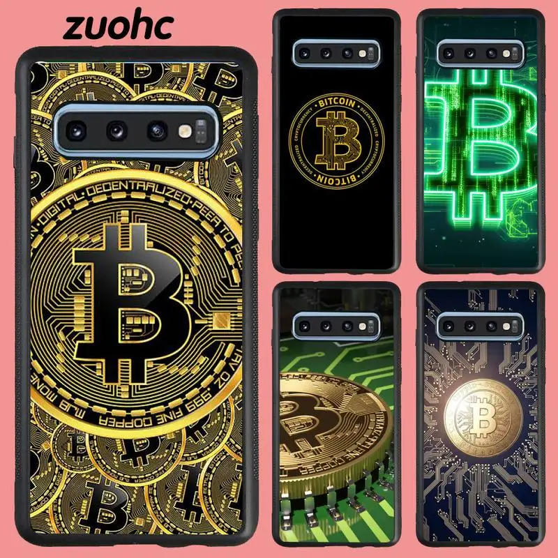 

Money Rich Bitcoin Phone Case Acrylic Plexiglass TPU For Samsung Galaxy S8 S7 S9 S10 S10e S20 PLUS ULTRA S6edge