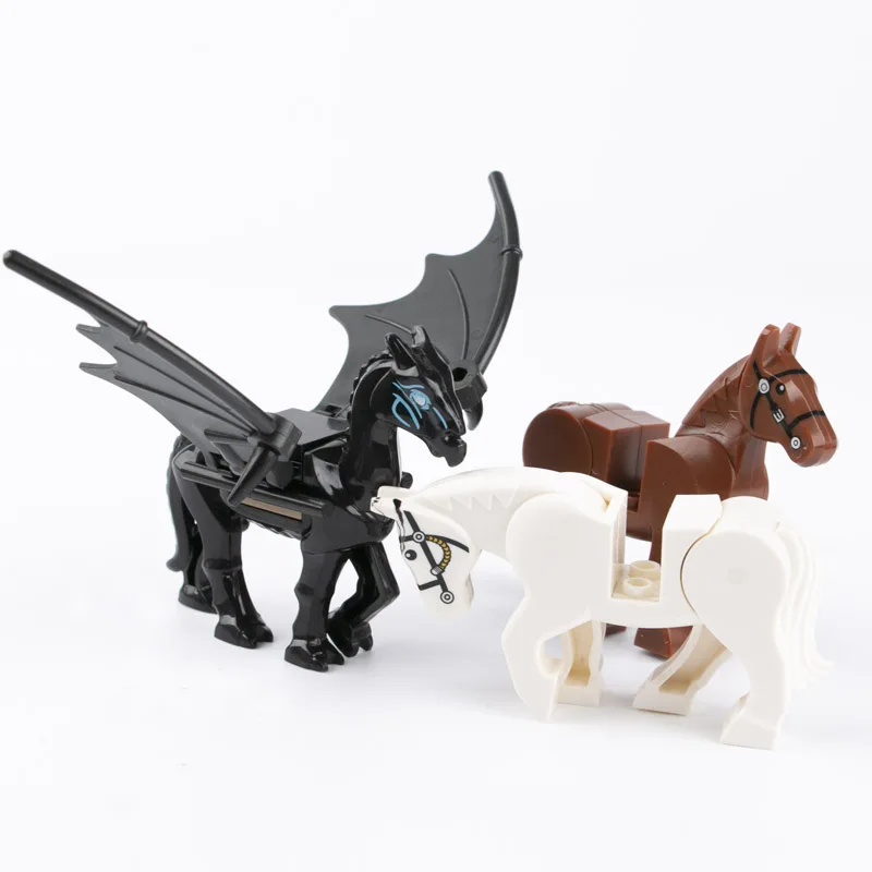 

MOC War Horse Pegasus Wings Figure Set Military SWAT Accessories Part Model Building Blocks Kits Bricks Toys for Children