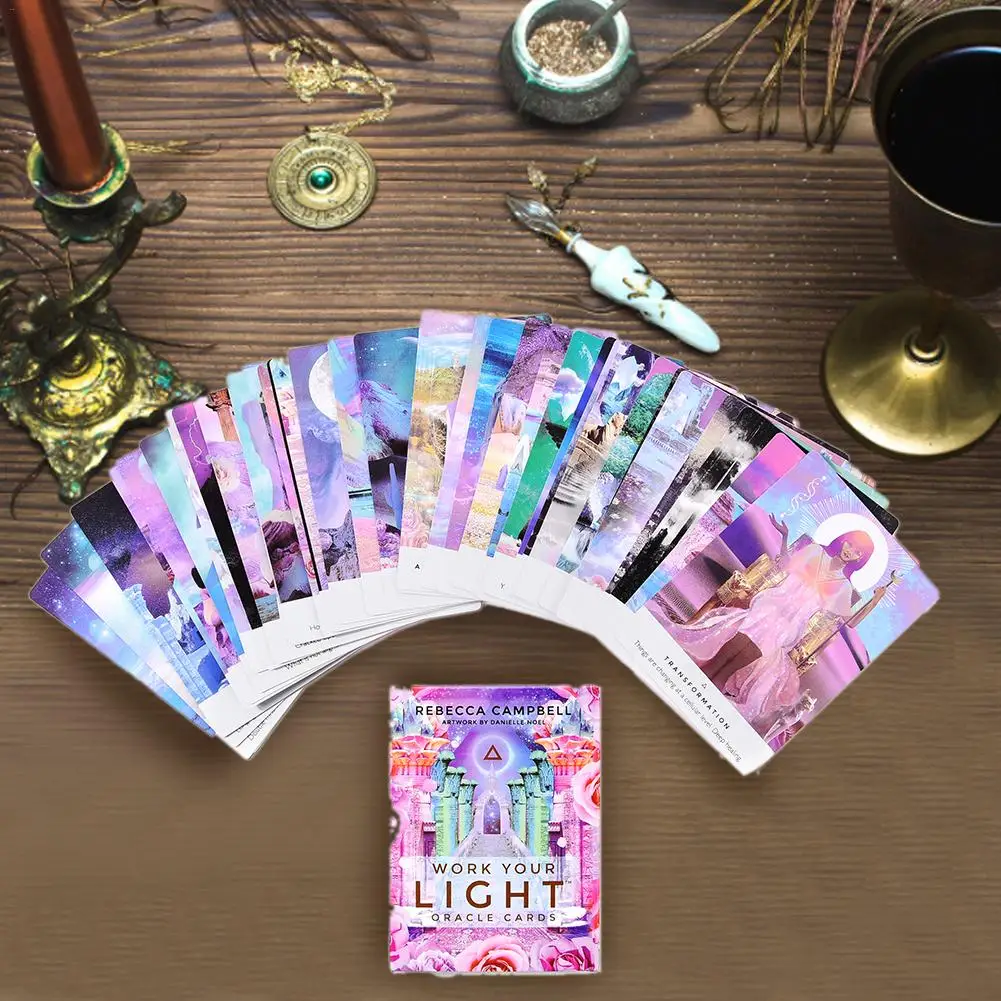 Новые 44 шт. карты Oracle Tarot, листы, светильник, карты, доска, игры, карты для игры, вечерние, развлекательные