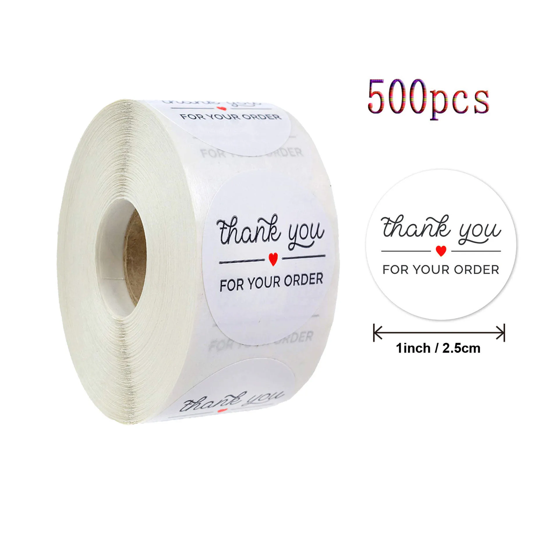 

Qiduo 500pcs Thank You Stickers For Supporting My Small Business Seal Labels For Christmas Gift Decoration Business Stationery