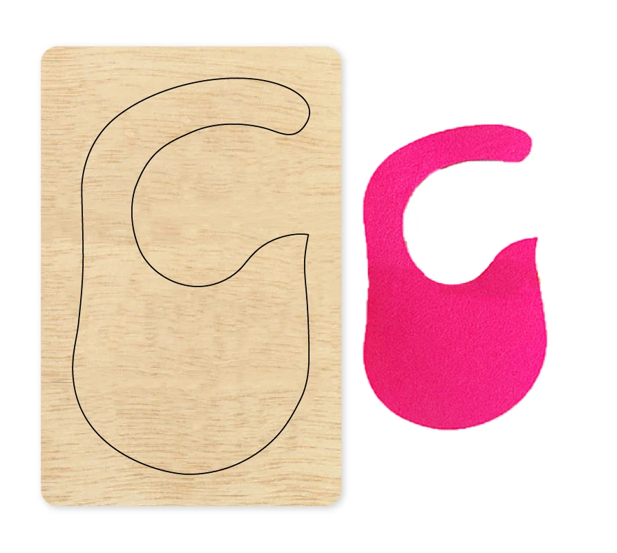 145*94*18 мм Слюнявчики деревянные Вырубные формы аксессуары для DIY изготовление