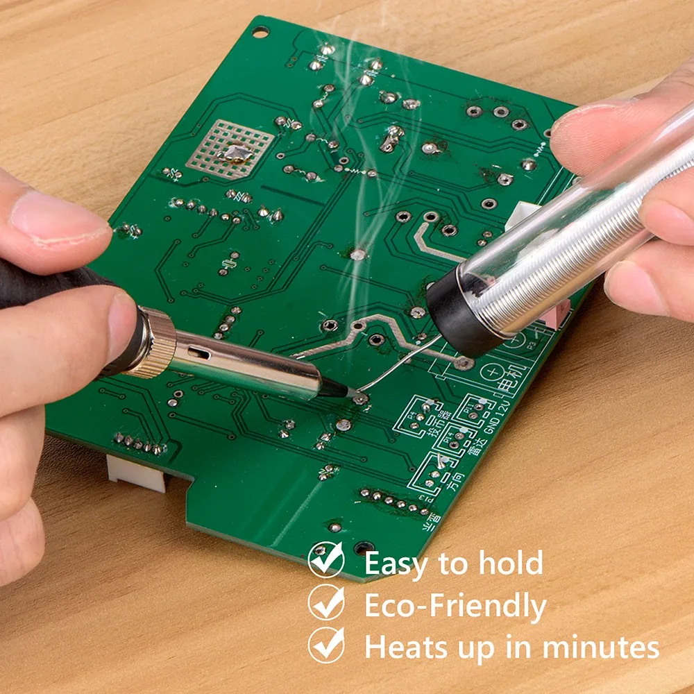 

110V 80W Adjustable Temperature Soldering Iron Soldering Station Soldeerbout Thermostatic Soldering Iron With LCD Display USPlug
