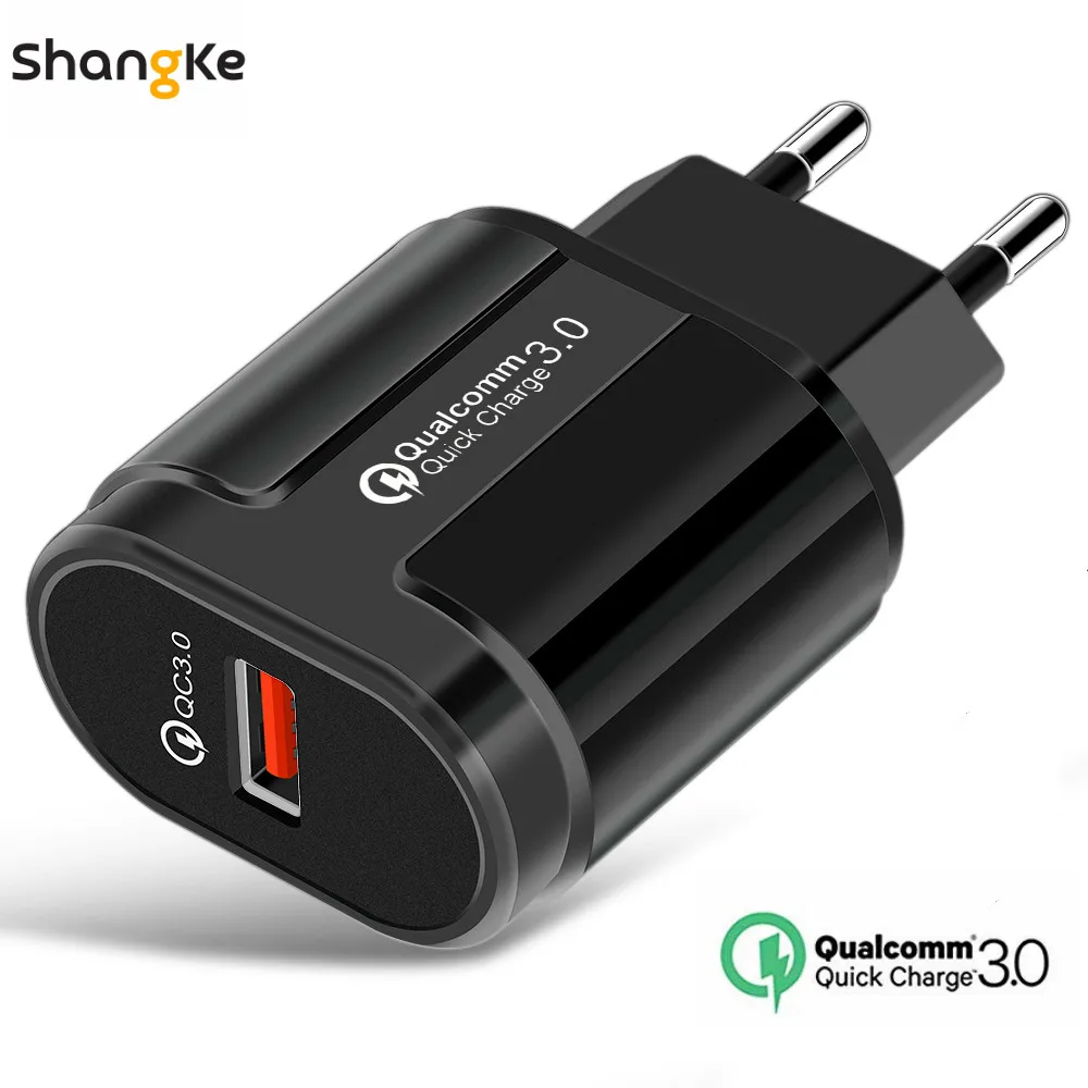 Настенное зарядное устройство USB, быстрое зарядное устройство 3,0, дорожное настенное зарядное устройство, штепсель переменного тока, адаптер питания, быстрое зарядное устройство для смартфонов samsung Galaxy Note 9 S9 S9+ S8