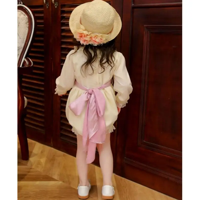 

2021 Baby Girl Christening Lace Romper Infant Baptism Jumpsuit Newborn First Birthday Outfits Girls Boutique Clothes 1-6Y ear