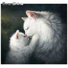 EverShine алмаз живопись картина стразами алмазная мозаика картина стразами картина стразами алмазная вышивка животные кошки домашнего декора