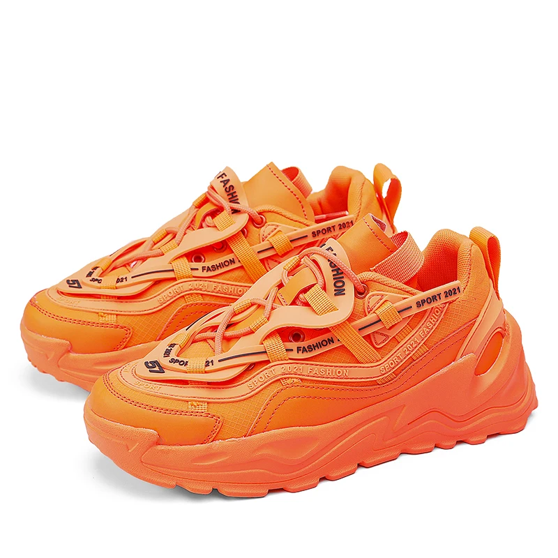 Beli 2021 Sneakers Chunky Pria Bergaya Jalanan Musim Panas Bersirkulasi Ukuran Plus 45 Sepatu Kasual Pria Dewasa Sepatu