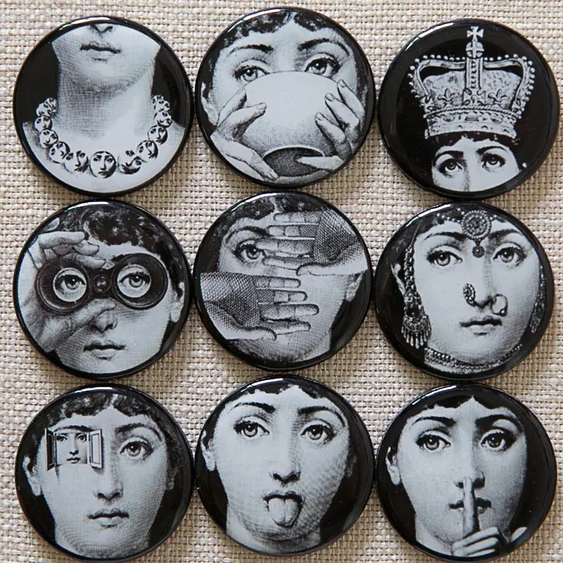 9 шт./компл. Fornasetti декоративный магнит на холодильник сувенир Aimant Imanes де Nevera домашний декор Juguetes Украина, Нью-Йорк - Цвет: 4