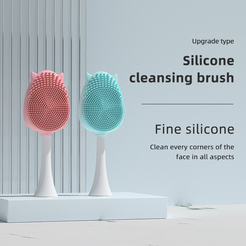 

Professional Silicone Massager Sonic Vibration Cleanser Deep Cleaning Electric Face Cleansing