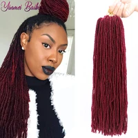 synthetic braiding hair extension crochet braid nu locs crochet hair afro soft dreads dreadlocks for black women 18 sister locs