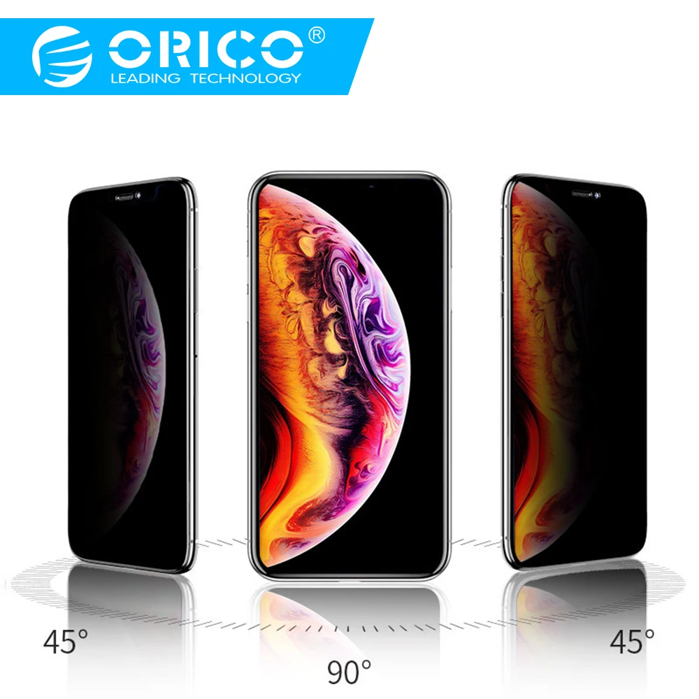 ORICO антишпионское Защитное стекло для экрана для iphone XR X XS закаленное стекло защита конфиденциальности