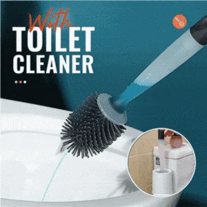 refillable silicone toilet cleaning brush with toilet cleaner drying holder for bathroom storage cleaning tool wc accessories free global shipping