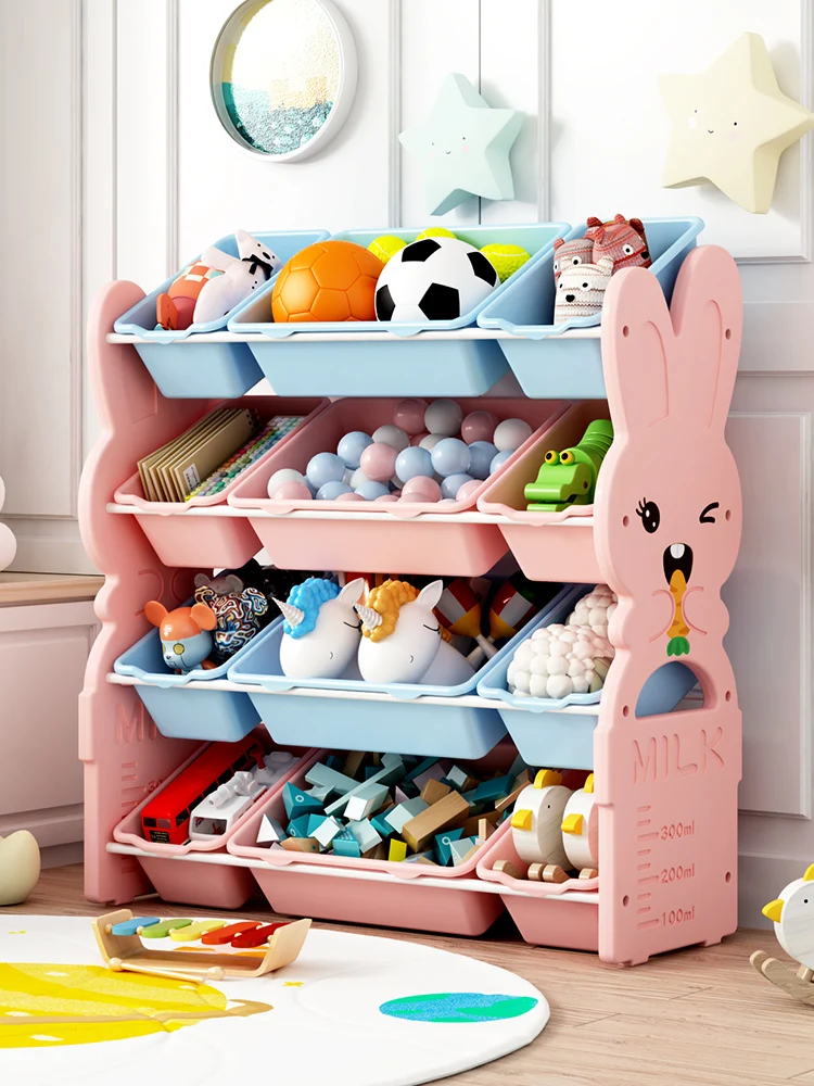 

Children's toy storage rack storage cabinet classification storage shelf household baby tidy storage storage box multi-layer