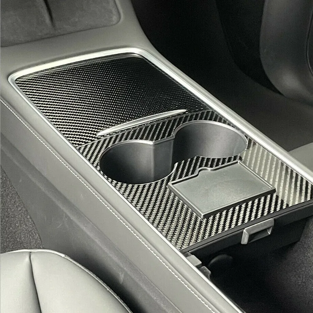 

3pcs Set Gear Shift Box Panel Cover Black Trim Interior High Quality New