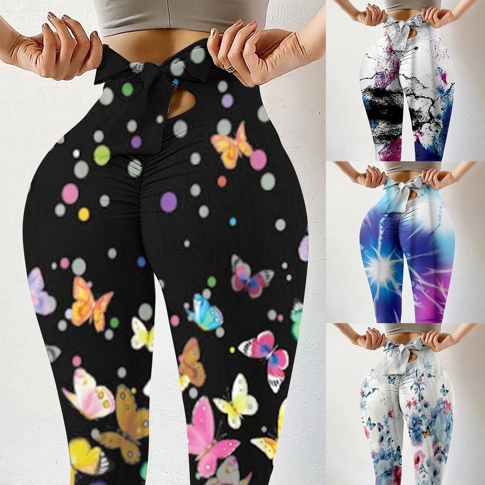 

Women Gym Yoga Seamless Pants Prints Stretch Yoga Leggings Fitness Running Gym Sports Active Pants Stretchy Sport Leggings