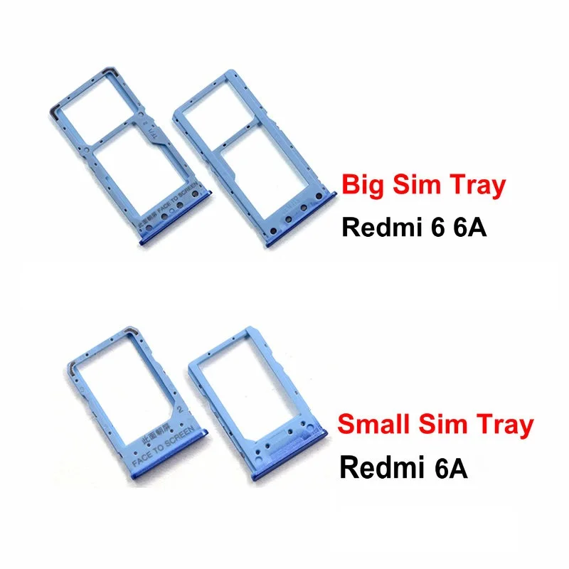 

For xiaomi redmi 6 6A SIM Micro Card Tray Holder Slot tray Repair Parts
