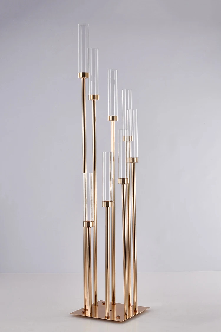 8 рук золотые металлические подсвечники центральные части|Украшения своими