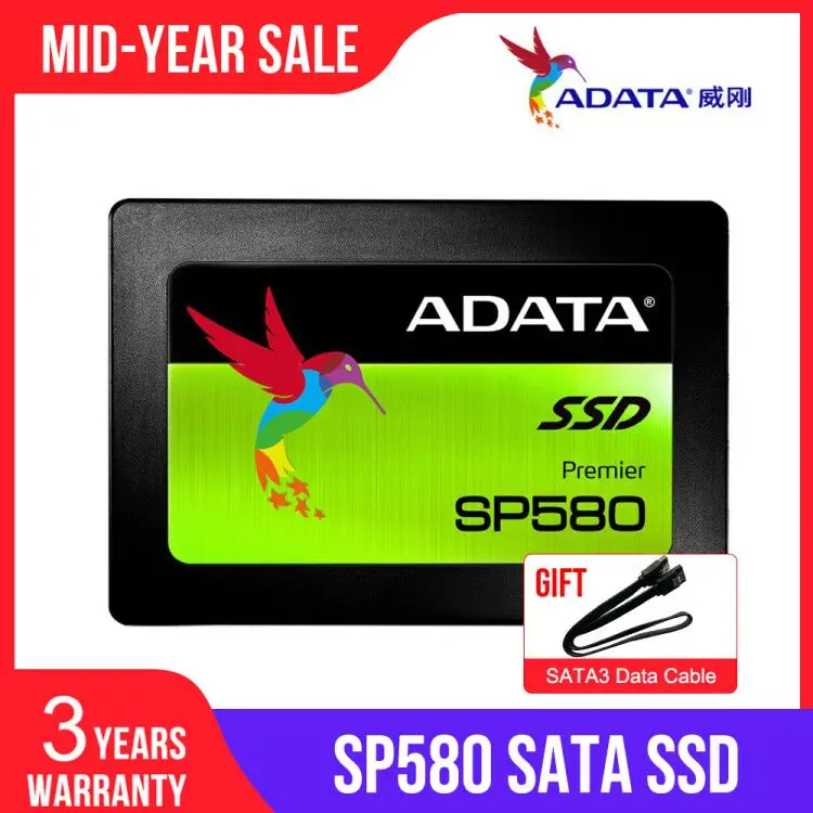 Внутренний твердотельный Накопитель ADATA SP580 120 ГБ 240 480 SATA3 2 5 дюйма жесткий диск для