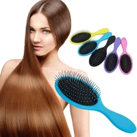fashion tangle detangling hair brush for salon barber wet dry scalp massage hairstyles comb with magic handle