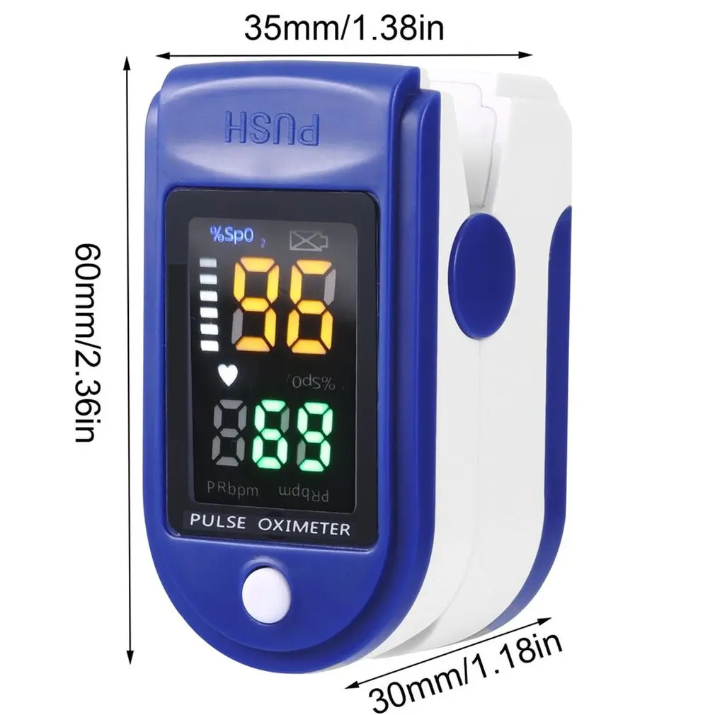 

Finger Pulse Digital Tube Four-Color Oximeter With OLED Screen Blood Oxygen Saturation Practical Pulse Oximeter With Box