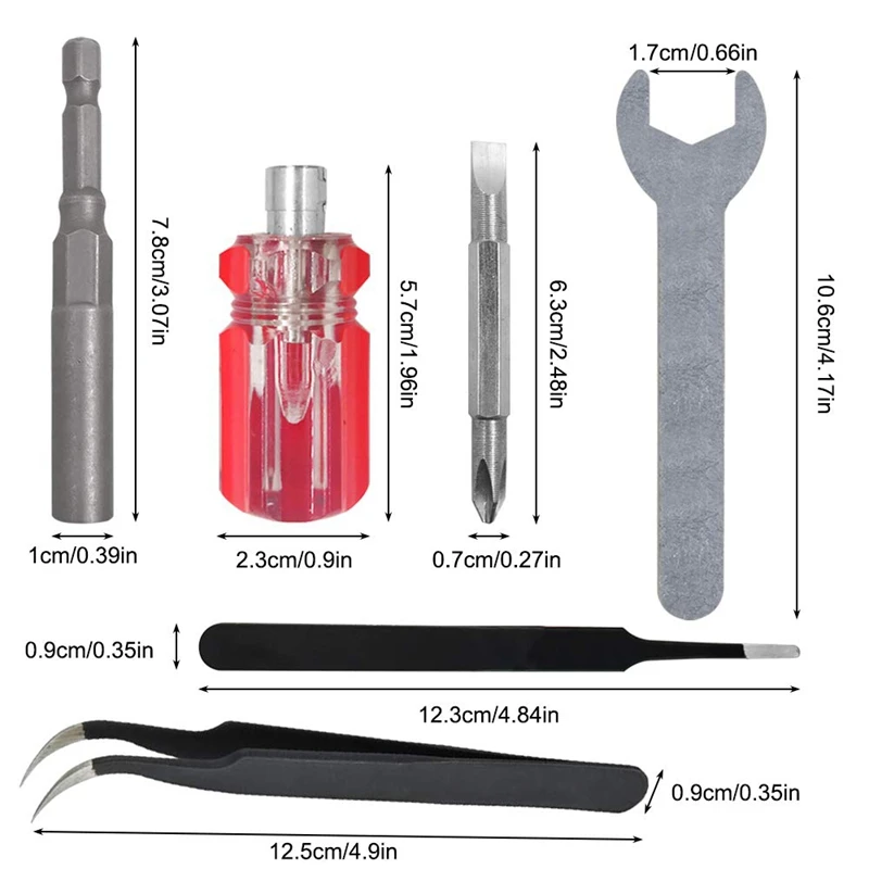 3D Printer Nozzle Kit and Cleaning with Wrench Screwdriver Tweezers for Anet A8 Creality CR-10 Copier | Компьютеры и офис
