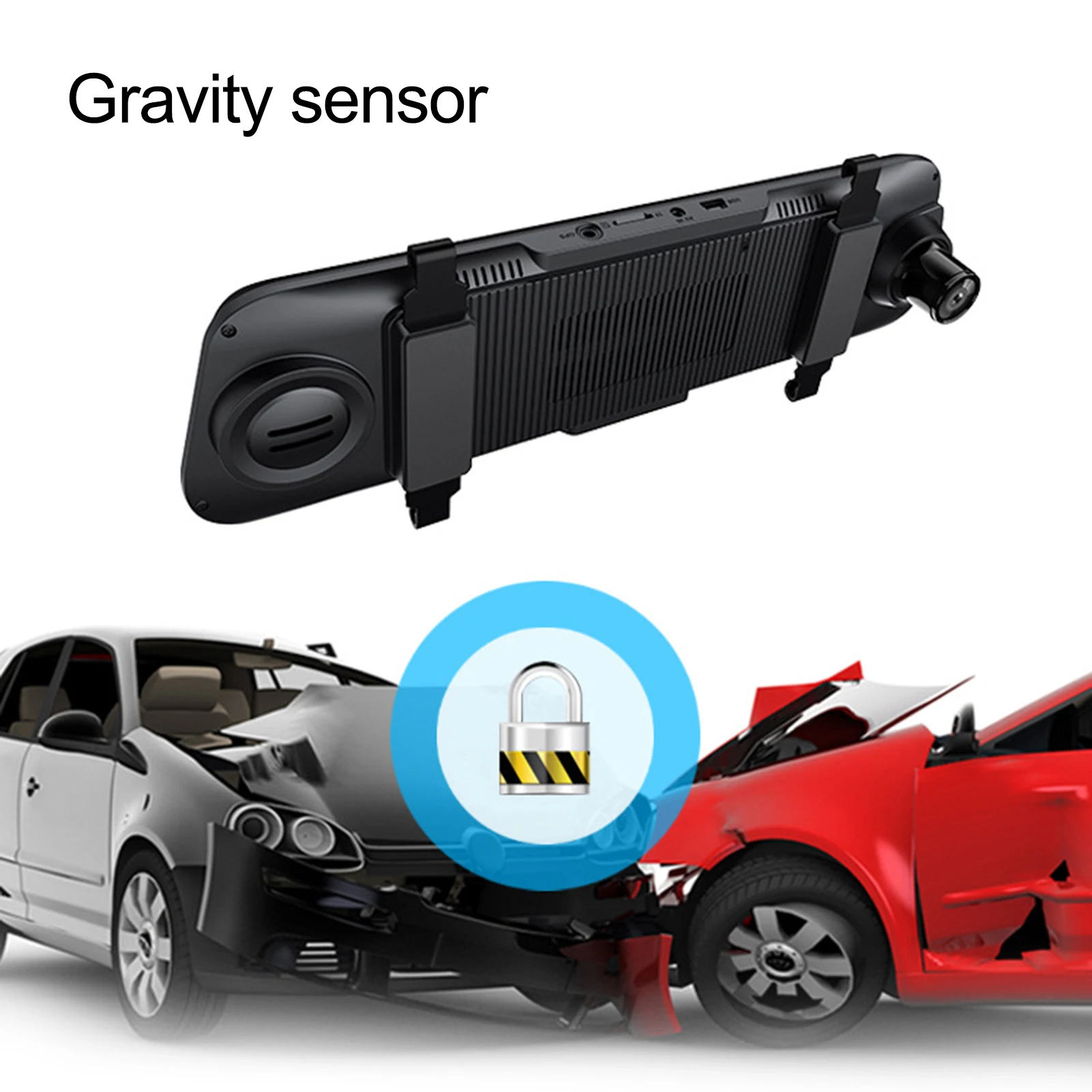 

T1002 10 Inch Dual Lens Touch Screen Multifunctional Streaming Media Dash Cam 170 Degrees Car DVR Car Styling Accessories