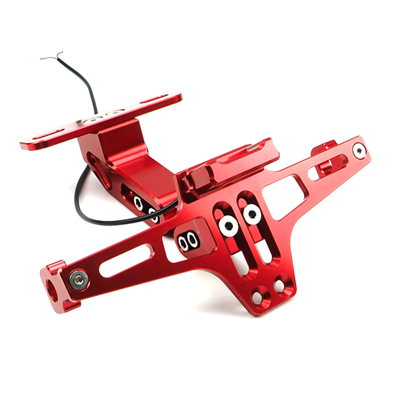 

Universal CNC Aluminum Angle Motorcycle Rear License Plate Mount Holder Frame for Honda YAMAHA MT07 MT09 MT10 R1 R3 TMAX530