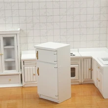 1:12 Dollhouse Decoration Accessories,Mini Dollhouse Furniture Refrigerator Miniature Living Room Pretend Play Toy