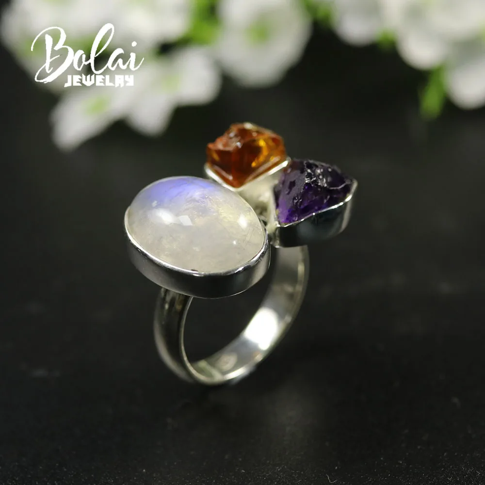 Женское кольцо ручной работы с лабрадоритом ювелирное изделие уникальным