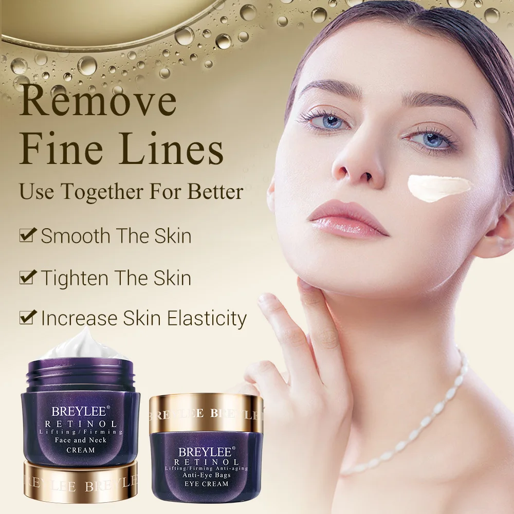 BREYLEE Retinol отбеливающий крем для лица глаз подтягивающий укрепляющий против