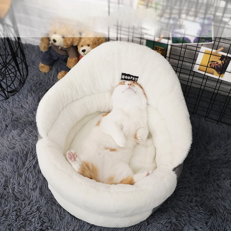 Hoopet кошка теплая корзина кровать домик для кошки питомник собаки щенок домашний