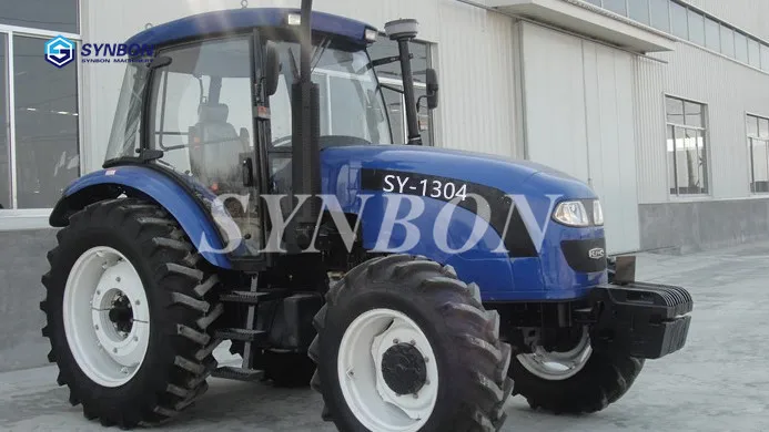 Мини 130HP 4WD колесный трактор фотооборудование б/у фермерское многофункциональное