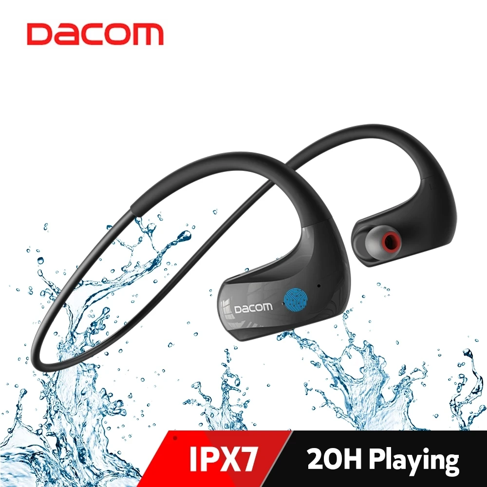 2021 беспроводные наушники Dacom Athlete для бега спорта IPX7 водонепроницаемые Bluetooth AAC с
