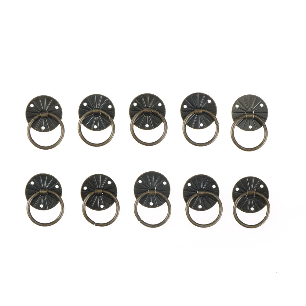 Античная латунная декоративная мини коробочка для ювелирных изделий Мебельная