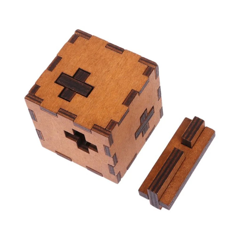 Деревянный куб-головоломка в швейцарском стиле деревянная игрушка головоломка