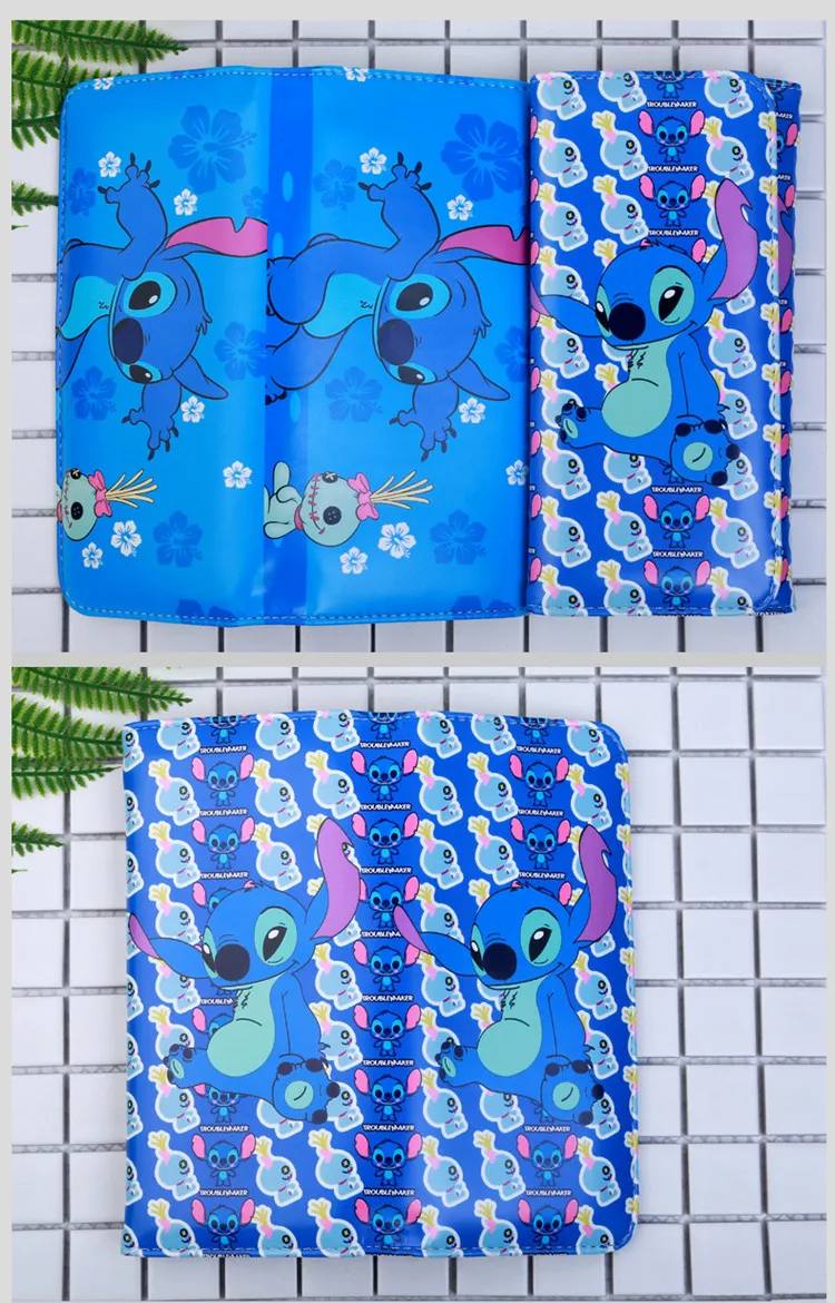 Длинный кошелек Disney Stitch для студентов многофункциональный бумажник и мужчин