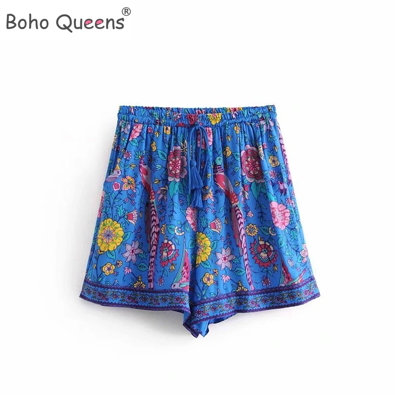 Boho Queens каштановых для женщин с принтом Павлин девочек кисточкой пояса в богемном