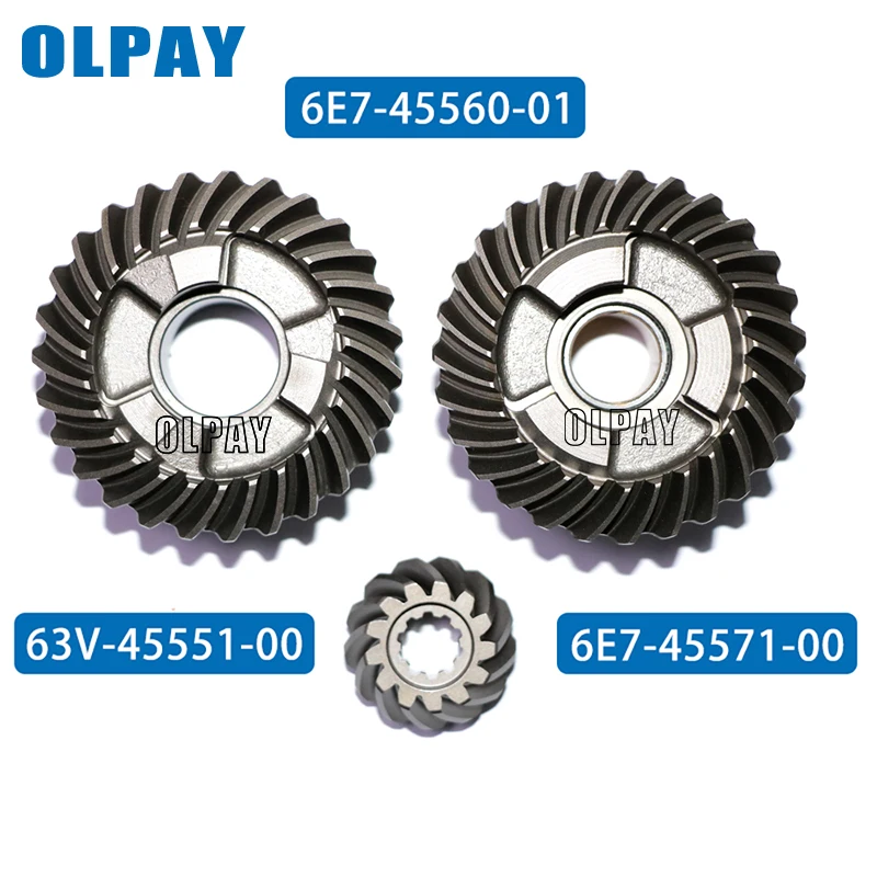 Комплект шестерен для подвесного мотора Yamaha 9.9F 2х тактный 9.9HP 6E7-45560-01 63V-45551-00