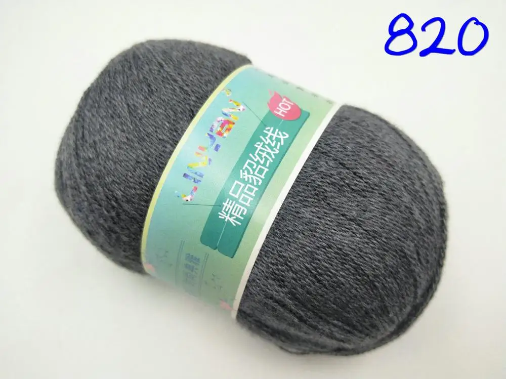 color 820 250 г/лот пряжа для вязания и вязания крючком ручная вязка и вязание крючком Айсберг норковая ворсистая нить, норковая Шерсть Ручная ткацкая линия ZL3288 - Цвет: color 820