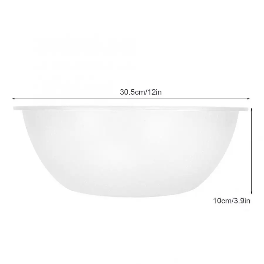 Large Round Clear Acrylic Serving Bowls Salad Fruit Buffet Containers Dishes Tableware Plate Bowl | Дом и сад