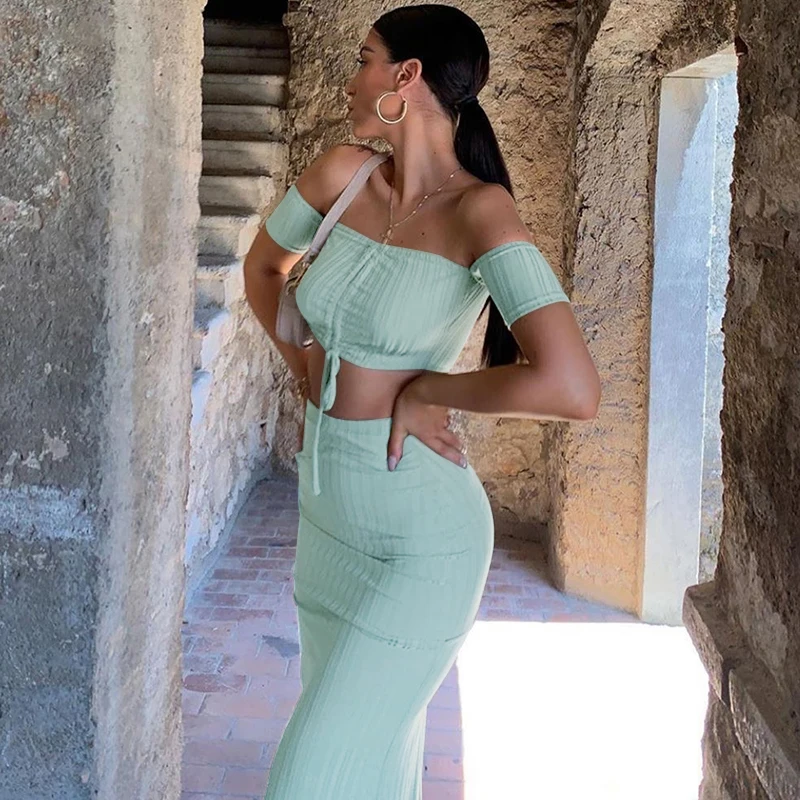 Осенний Новый Модный женский Повседневный шикарный комплект одежды однотонный