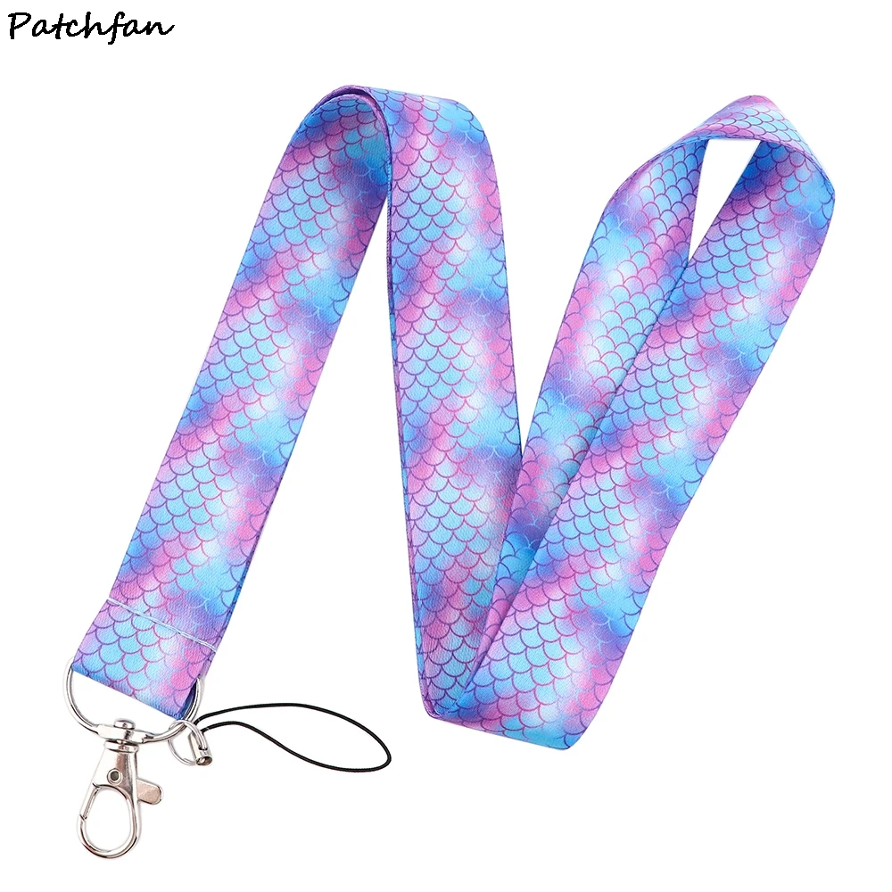 

20pcs/lot AD739 Patchfan Cartoon Rainbow Art Mobile Phone Lanyard For Keys ID Card Pass USB Badge Holder DIY Strap Neck Lanyard