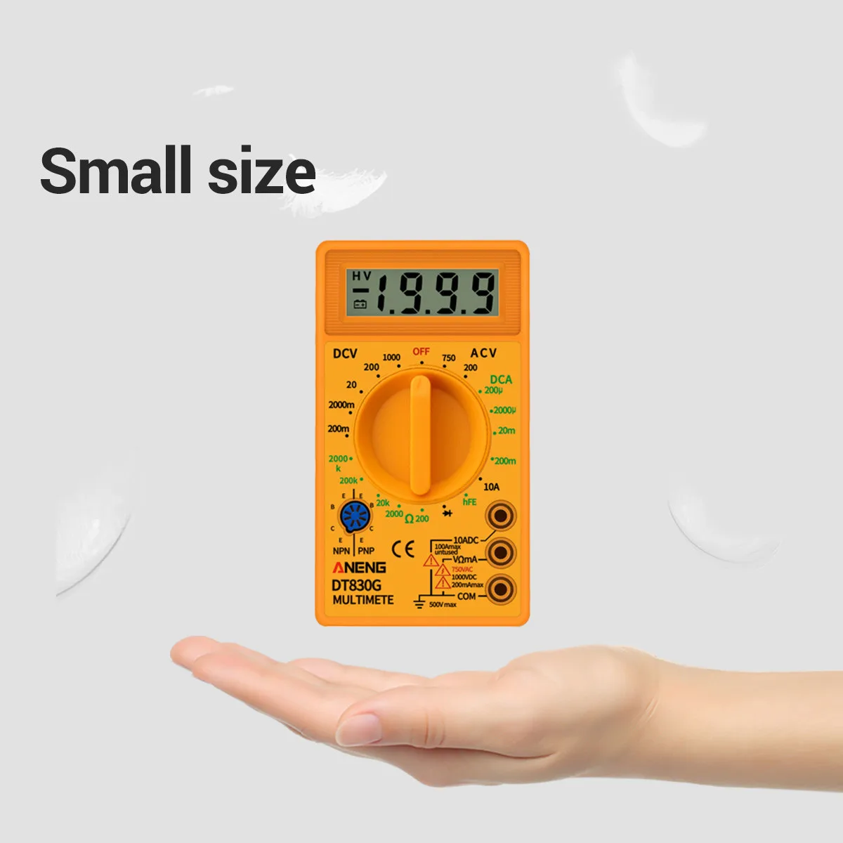 Цифровой мультиметр Mini DT830G амперметр переменного/постоянного тока вольтметр