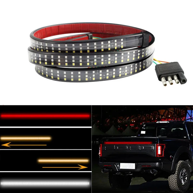 

1pcs Pickup truck 150cm Tail Lights 12V Waterproof White Red Yellow Color Rear Lamps Car Lights 60in 432 leds Campers Truck